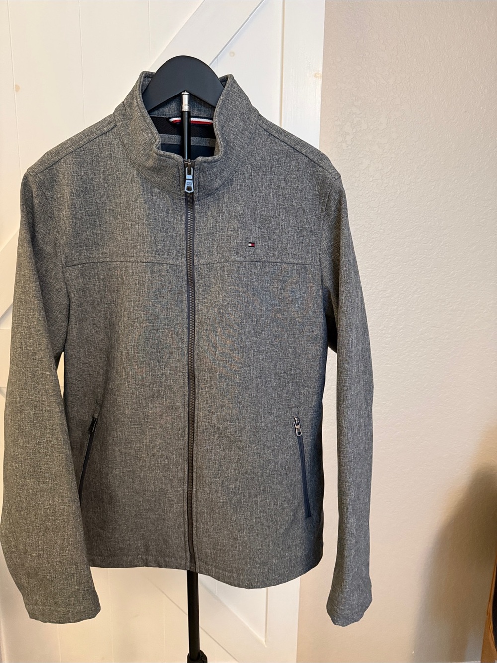 Tommy Hilfiger Gray Full-Zip Casual Jacket